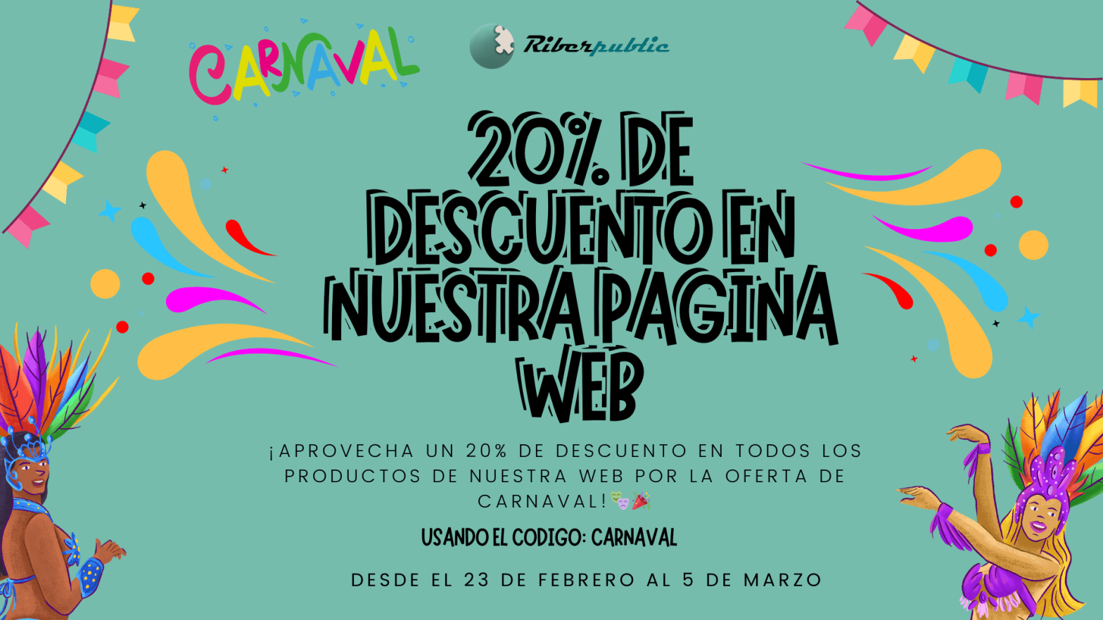 ¡Celebra el Carnaval con Estilo y&nbsp;Descuento!